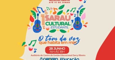 Prefeitura de Cabo Frio abre inscrições para o 1° Sarau Cultural Estudantil