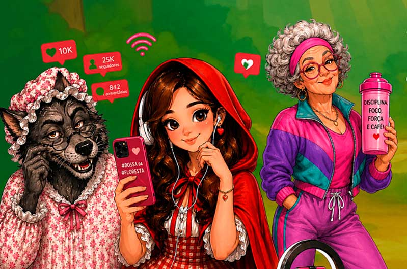 Espetáculo infantil Chapeuzinho Vermelho na Era da Internet será apresentado em Saquarema