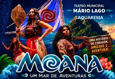 Espetáculo infantil Moana com teatro música e dança