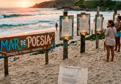 Exposição literária Mar de Poesia recebe poemas de moradores de Saquarema