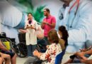 Ação de conscientização sobre o Outubro Rosa na Policlínica Municipal de São Pedro da Aldeia.