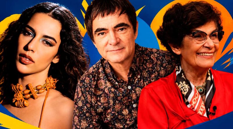 Atrações da FLIM 2026 em Maricá: Marina Sena, Samuel Rosa e Marilena Chauí.