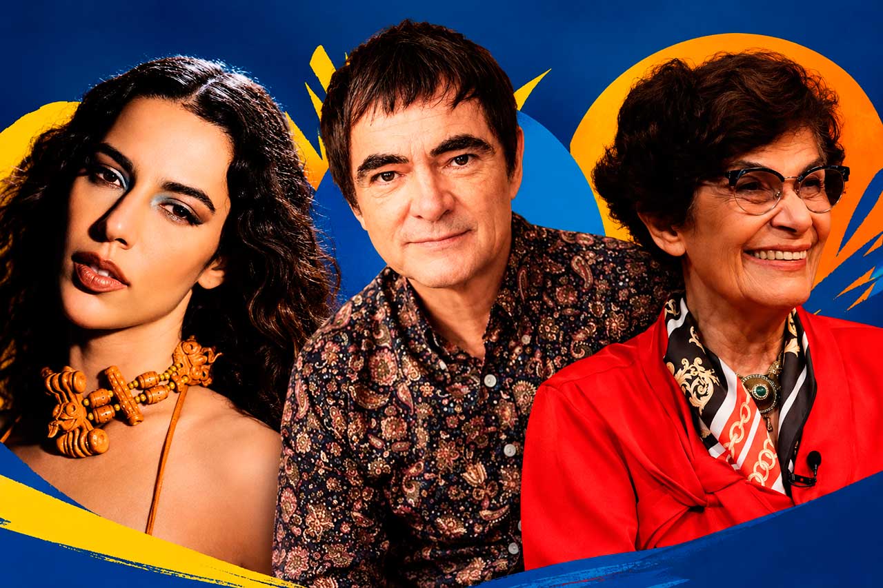 Atrações da FLIM 2026 em Maricá: Marina Sena, Samuel Rosa e Marilena Chauí.
