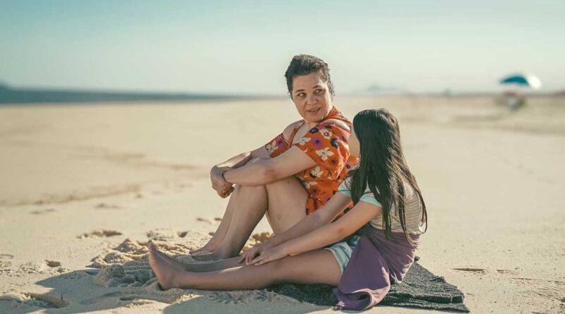 Isabel Teixeira no filme Diário de Fogo gravado em Maricá