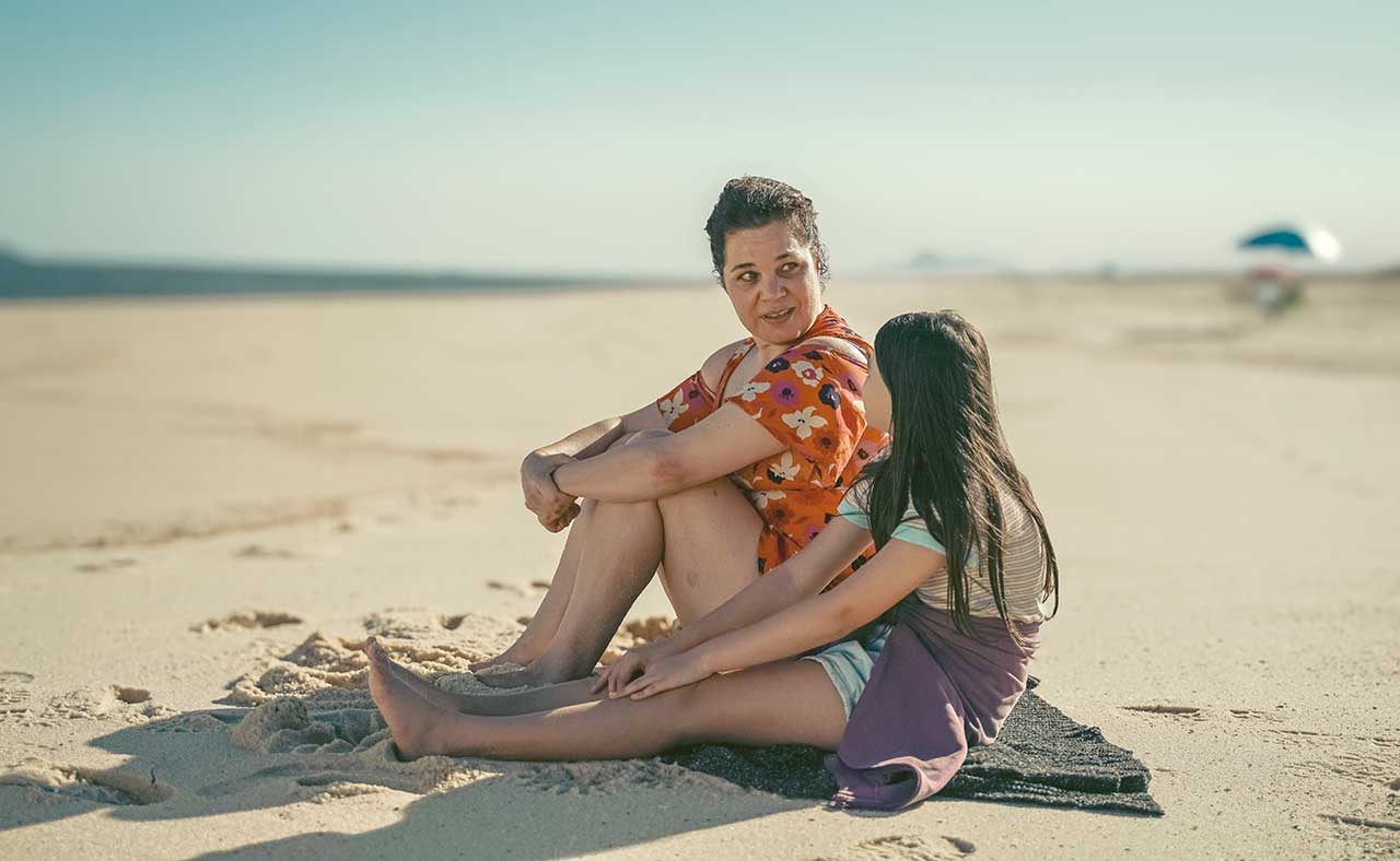 Isabel Teixeira no filme Diário de Fogo gravado em Maricá