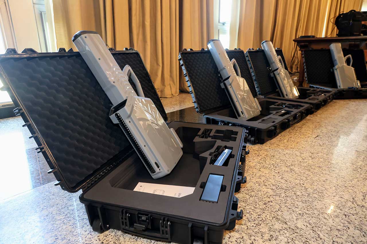 Equipamentos antidrones destinados às polícias Civil e Militar do Rio de Janeiro.