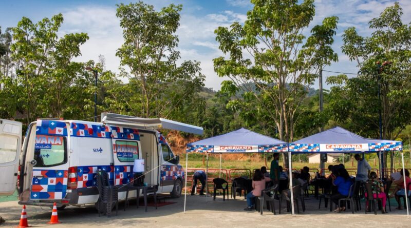 Caravana da Saúde oferece serviços gratuitos de saúde aos moradores do Silvado, em Maricá.